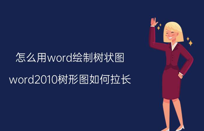 怎么用word绘制树状图 word2010树形图如何拉长？